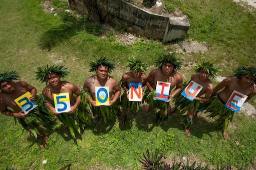 14 Pacific Island nations marked the Pacific Warrior Day of Action March 2nd this year. Image: world350.org