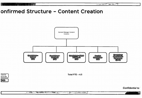 The commissioning structure, according to the 16 June 2017 document.