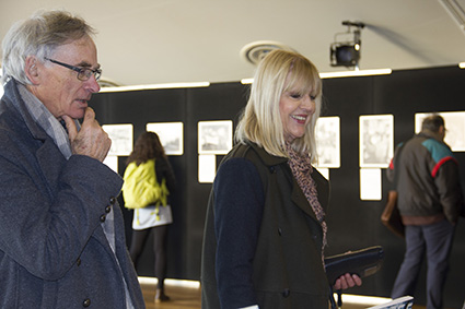 AUT's Professor Desna Jury and her husband Denis... delighted by the student productions. Image: Del Abcede/PMC