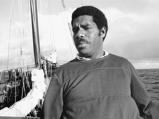 Charles Rara, the Vanuatu government representative on board the Rainbow Warrior in July 1985. Image: David Robie/Eyes of Fire