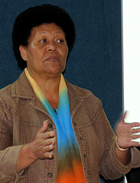 Fijian researcher Ema Tagicakibau. Image: Del Abcede/PMC