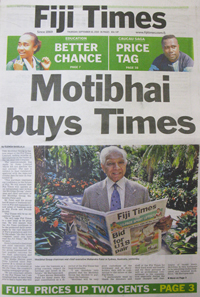 The enforced sale of The Fiji Times (Photo: David Robie/PMC)