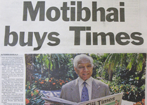 Fiji Times owner Mahendra Patel. Photo: PMC