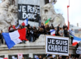 Parisians at the "unity" rally on Sunday. Image: RSF