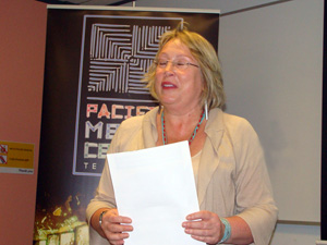 Dr Jane Verbitzsky ... chaired the peace journalism seminar. Photo: Del Abcede