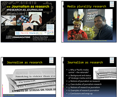 Journalism as research - Research as journalism