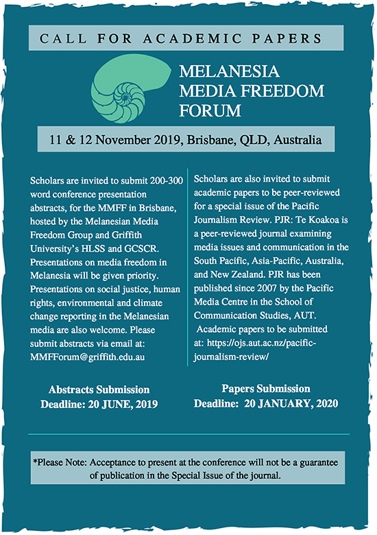 The Melanesian Media Freedom Forum … “an opportunity to address the challenges media freedom faces throughout the region.” Image: MMFF