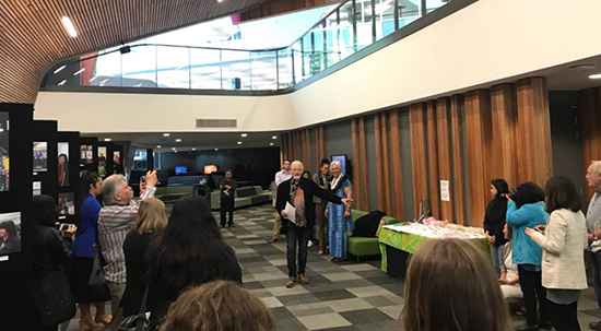 Launching of the new book Conflict, Culture & Conscience: Photojournalism and the Pacific Media Centre 2007-2017 at AUT last night. Image: Louise Matthews