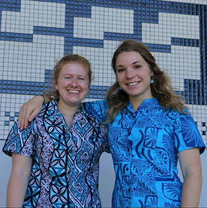 The PMC’s Bearing Witness project team … Pacific Media Watch contributing editor Kendall Hutt (left) and Julie Cleaver. Image: USP