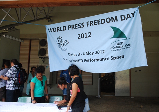 Journalism students at USP organised a full day of events for World Press Freedom Day