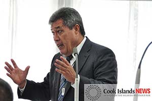 Opposition Democratic Party leader Wilkie Rasmussen … all legal costs being borne by the party. Image: Cook Islands News