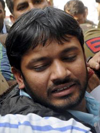 Kanhaiya Kumar ... arrested for "sedition". Image: TheWeek.in