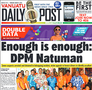 Today’s Vanuatu Daily Post.