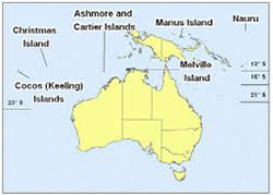 Australian detention centres for asylum seekers, including Manus Island and Nauru in the Pacific.