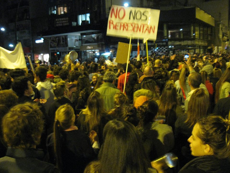 A cacerolazo in Recoleta district of  Buenos Aires on June 9. Photo: David Robie