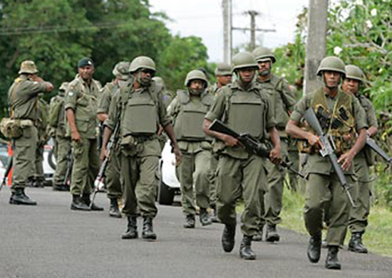  Fiji soldiers ... "fearsome reputation and real-time fighting experience in some of the world’s worst trouble spots." Photo: Fiji Times