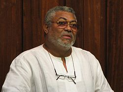 Former Ghanaian coup leader Jerry Rawlings today ... parallels with Commodore Bainimarama. Image: Wikipedia