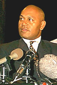 Fiji 2000 coup leader George Speight ... sentenced to death for treason, but sentence then commuted. Photo: Joe Yaya/USP