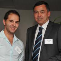 Aziz Al Sa’afin receives his award from TVNZ's Peter Parussini