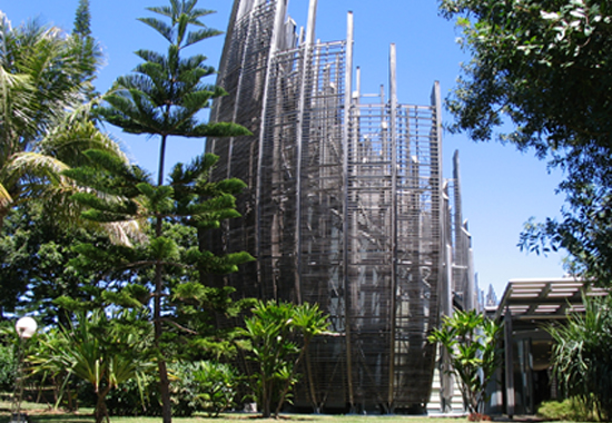 The Tjibaou Cultural Centre in Noumea. Image: Nic Maclellan