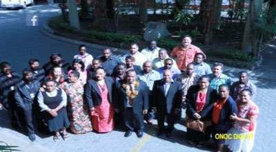 Regional journalists gather at the pre-forum media workshop. Image: FijiONE