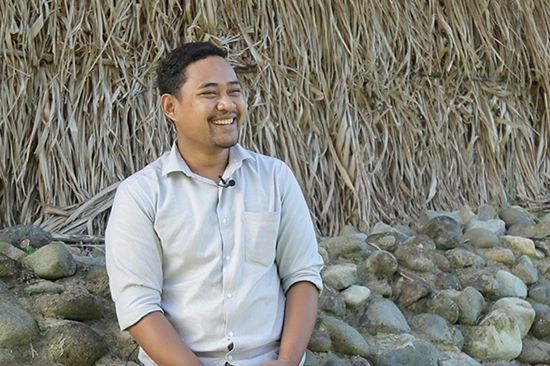 USP journalism student Koroi Tadulala … passion for climate change reporting. Image: Blessen Tom/Bearing Witness