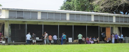 Samoan election officials preparing for this weekend in Apia.