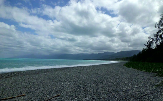 The spectacular view looking west from Haimarao, Weather Coast.