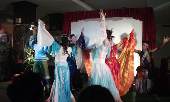 A performance at the Nepal Indigenous Film Festival awards night. Photo: Sophie Johnson