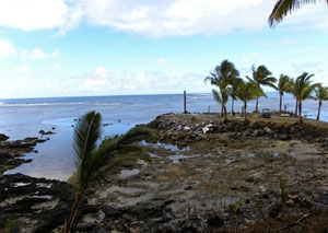 What was left of the restaurant on the water after the tsunami. Photo: Alex Perrottet/PMC